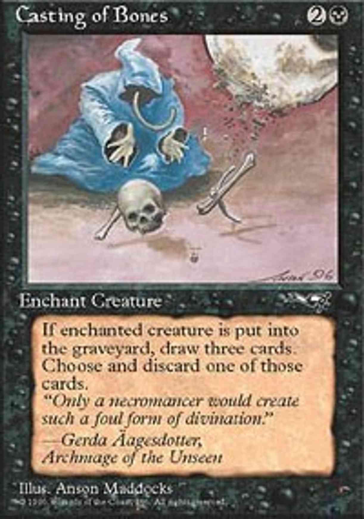 Casting of Bones (Hooded Figure) magic card front