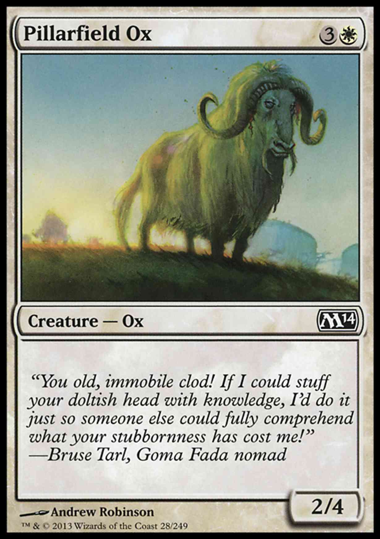 Pillarfield Ox magic card front