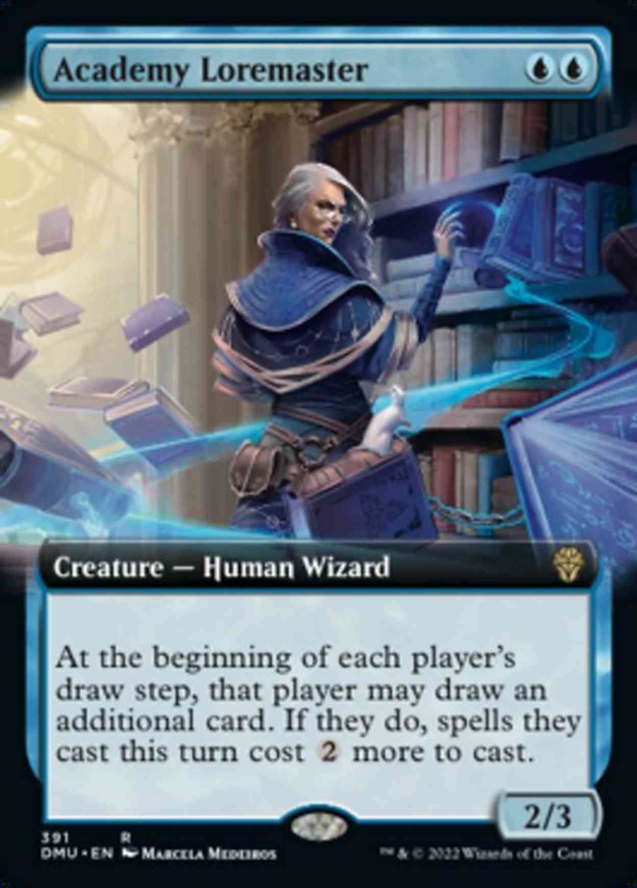 Academy Loremaster (Extended Art) magic card front