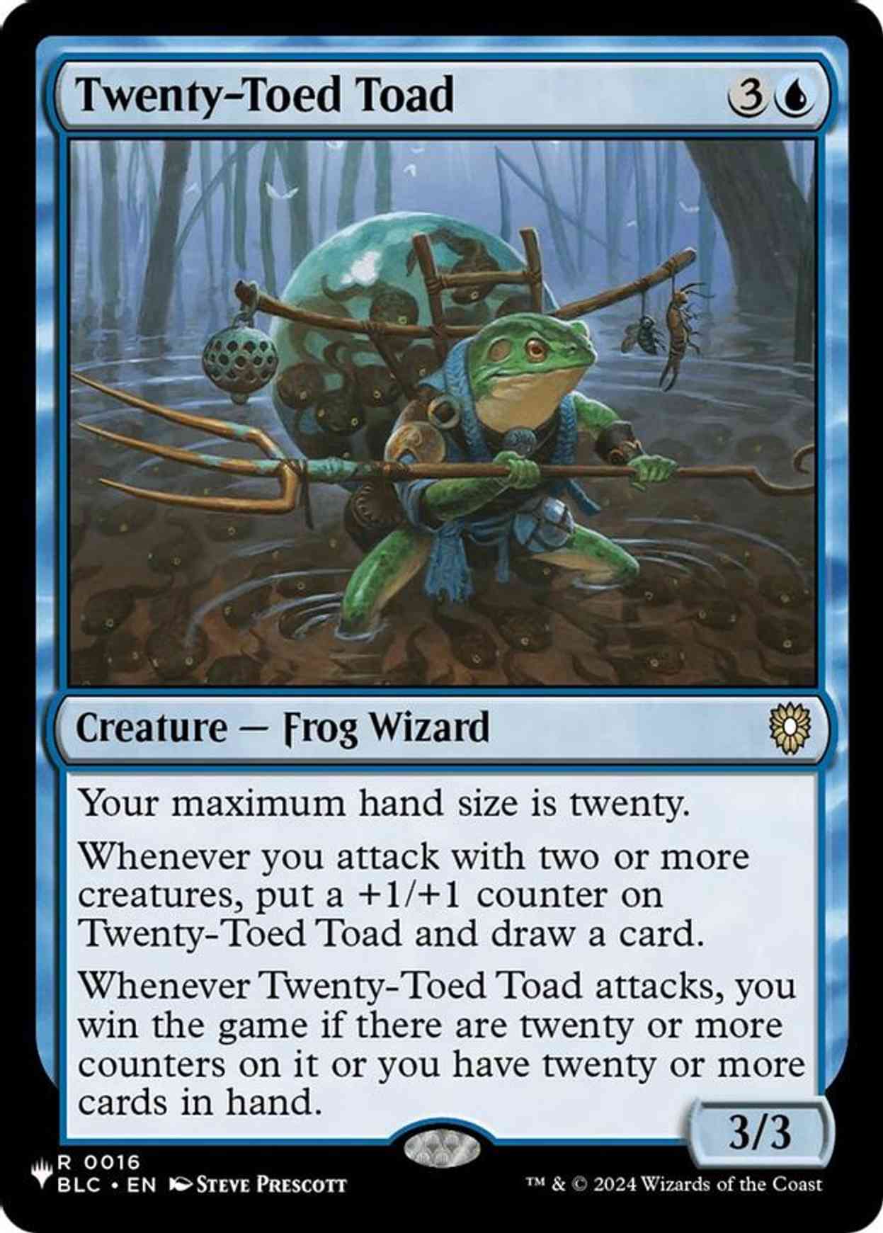 Twenty-Toed Toad magic card front