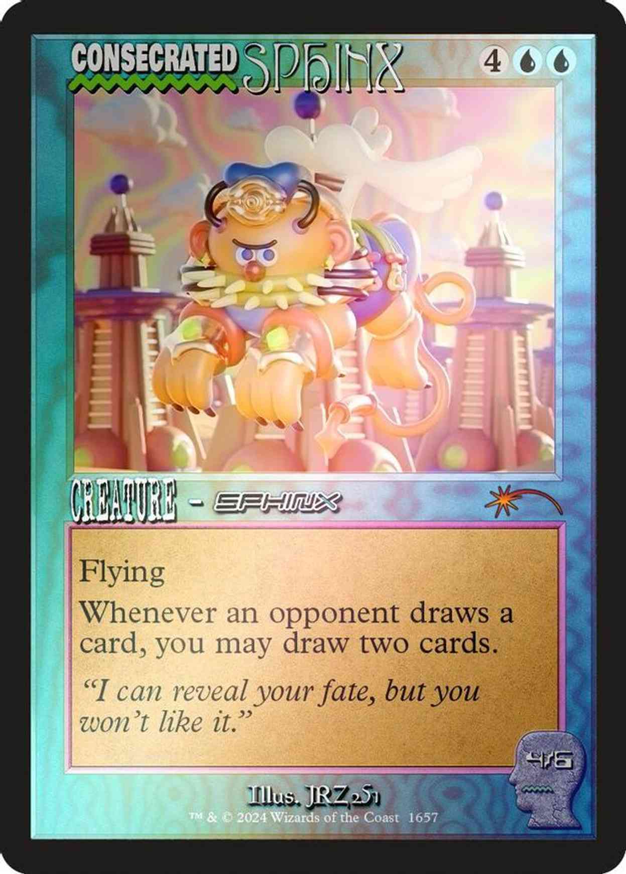 Consecrated Sphinx (1657) (Rainbow Foil) magic card front