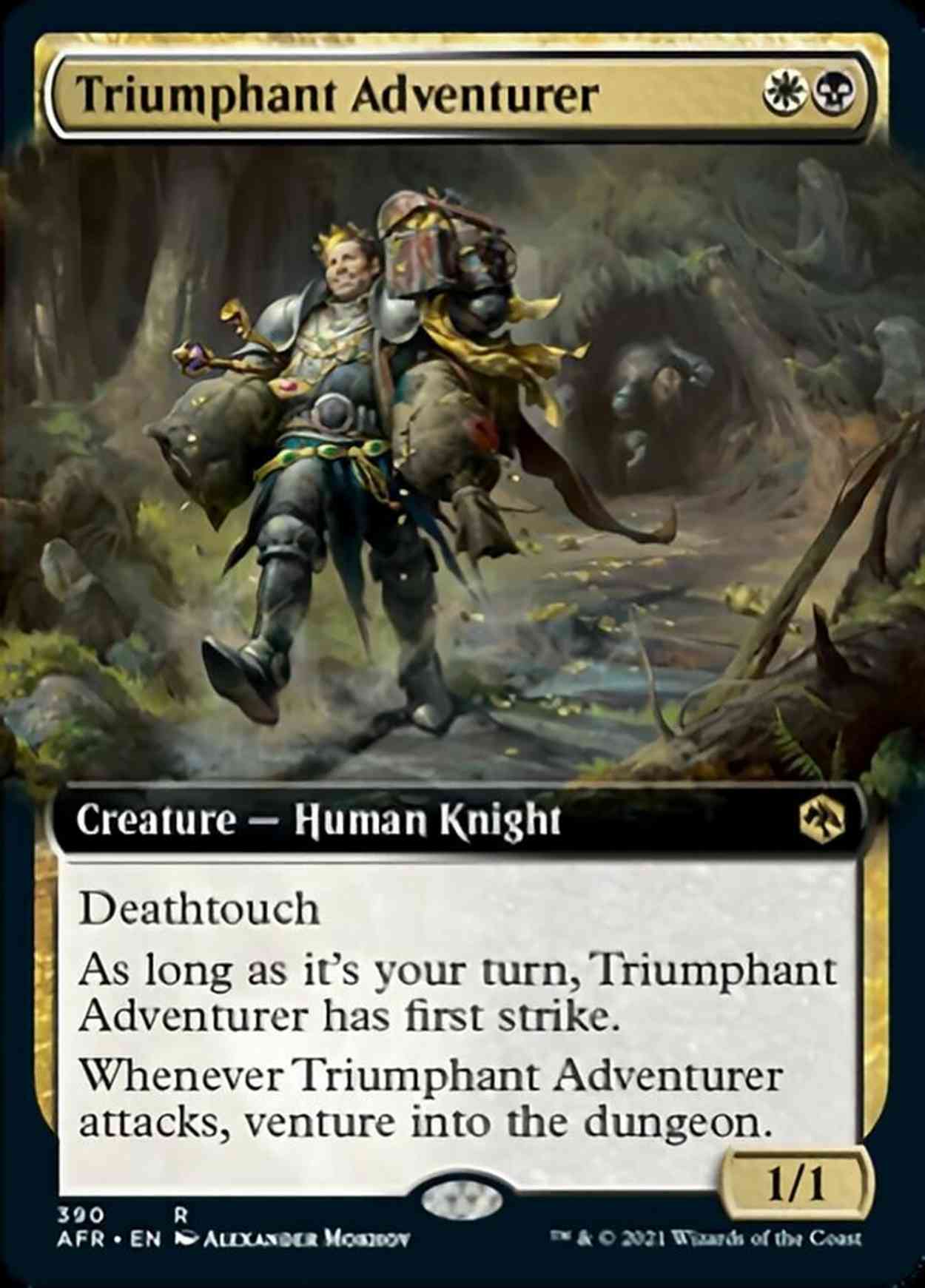 Triumphant Adventurer (Extended Art) magic card front