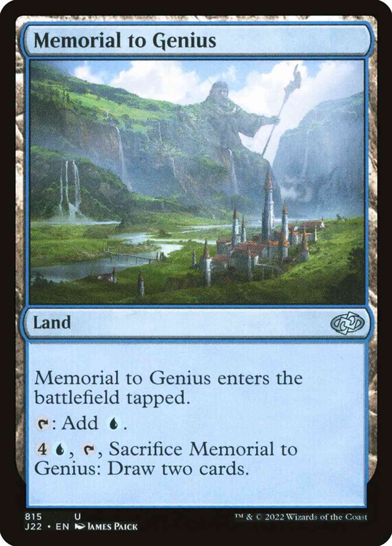 Memorial to Genius magic card front
