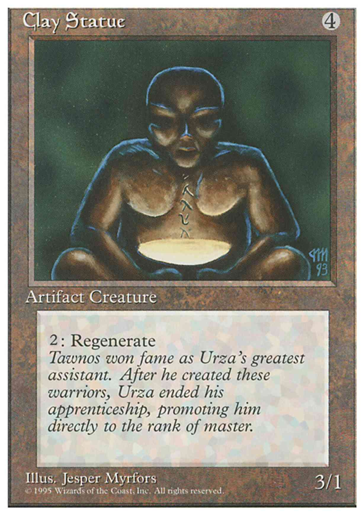 Clay Statue magic card front