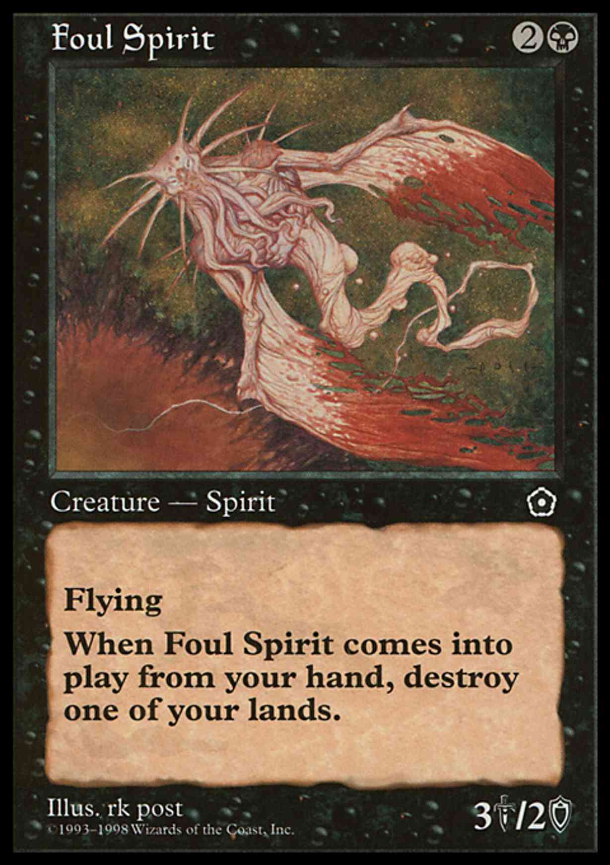 Foul Spirit magic card front