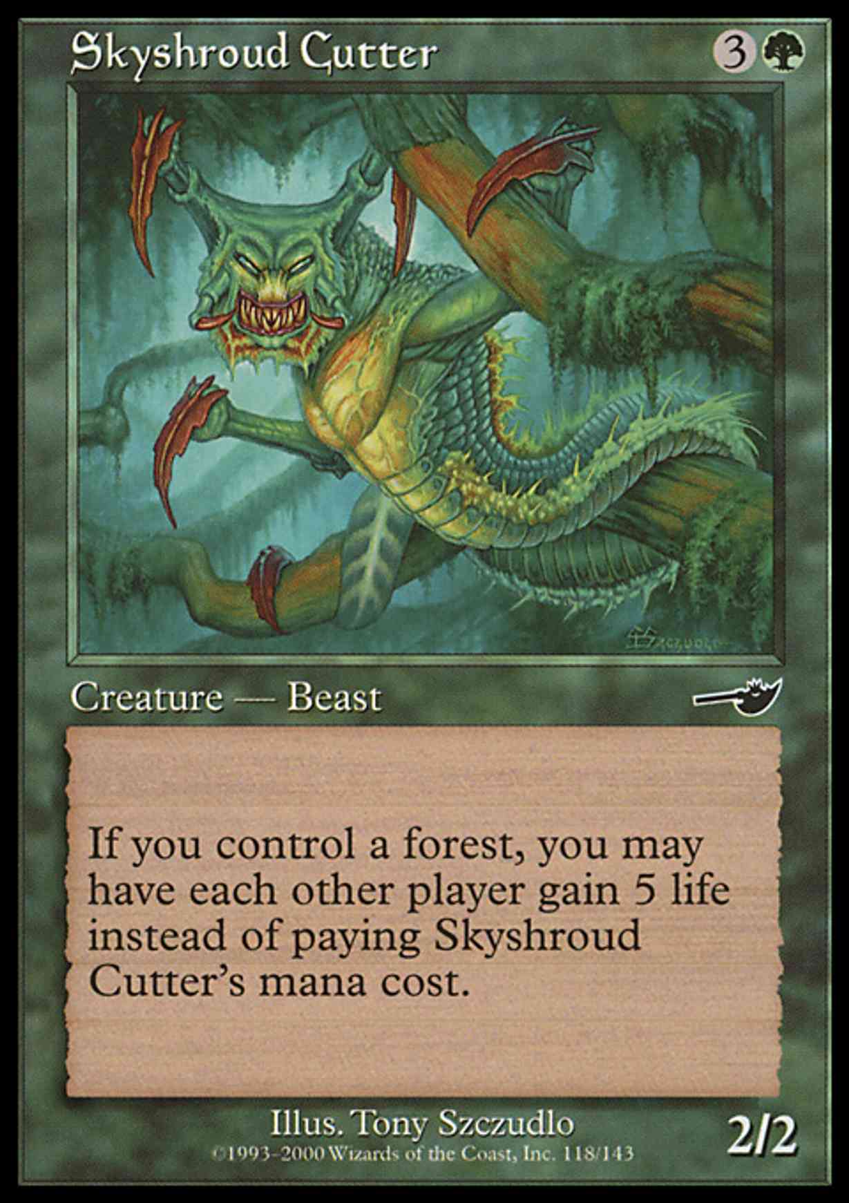Skyshroud Cutter magic card front