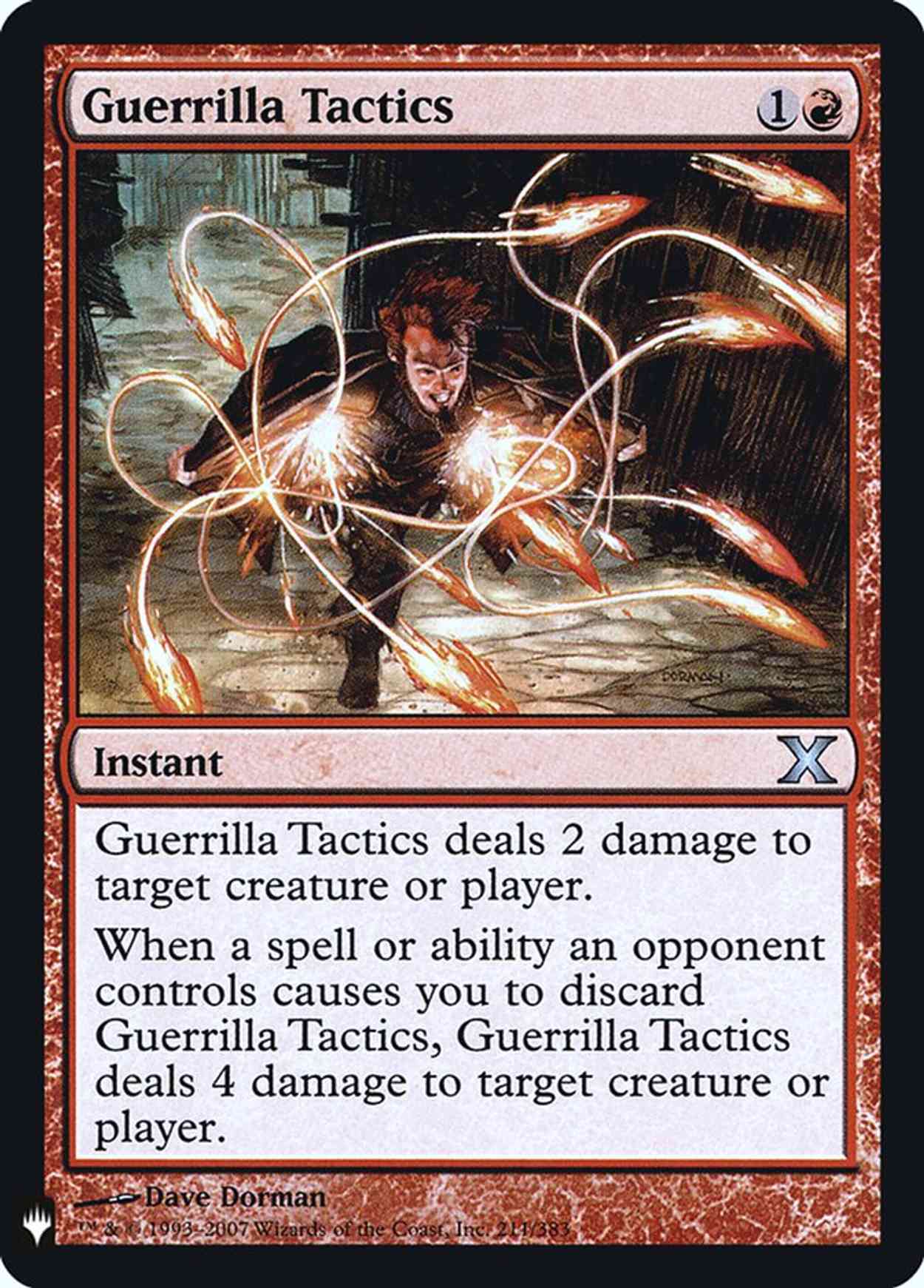 Guerrilla Tactics magic card front