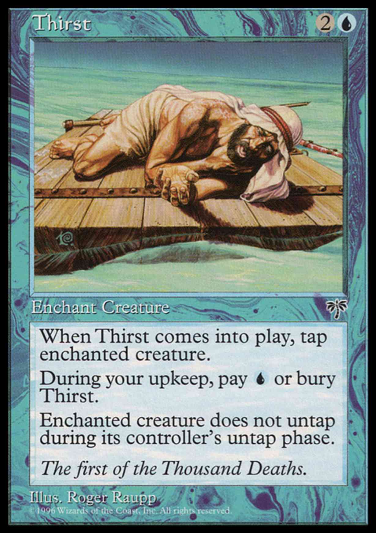 Thirst magic card front