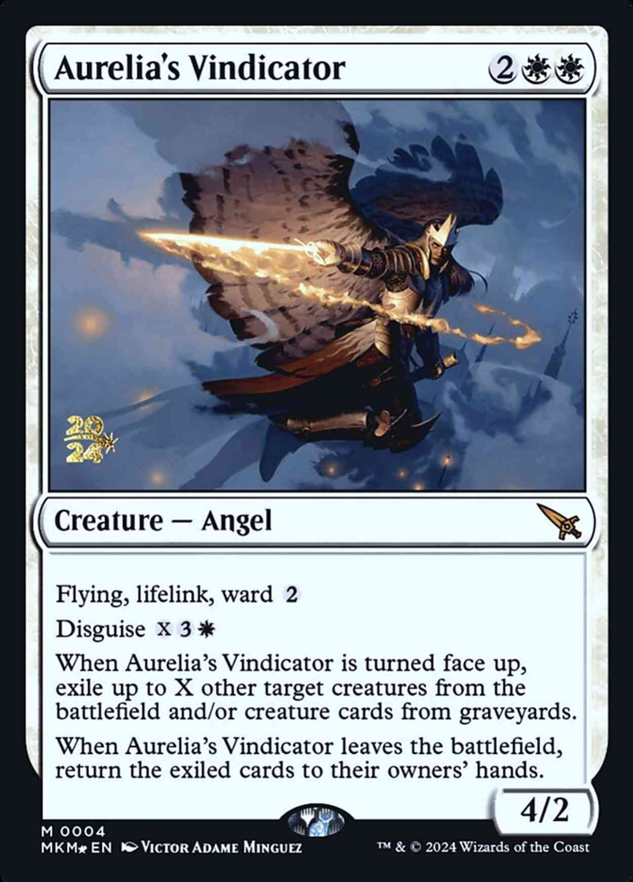 Aurelia's Vindicator magic card front