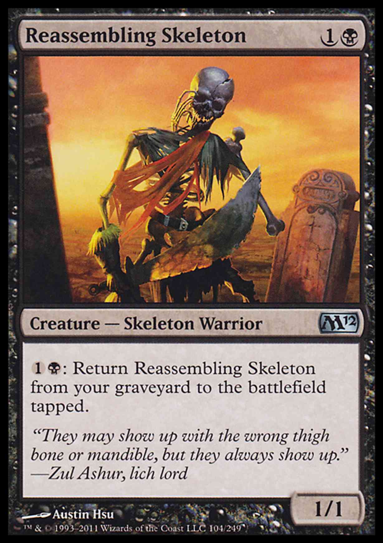 Reassembling Skeleton magic card front
