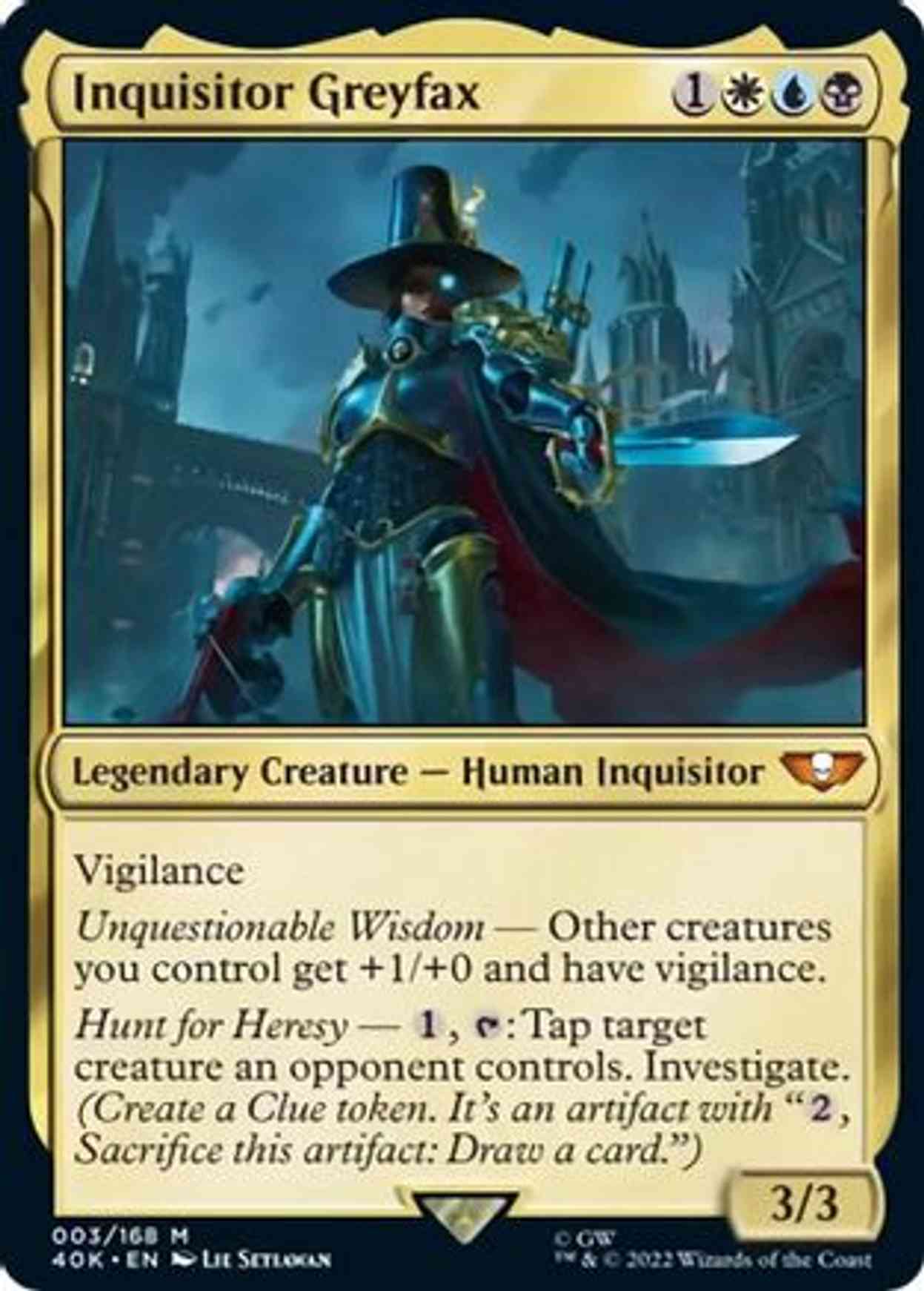 Inquisitor Greyfax (Surge Foil) magic card front