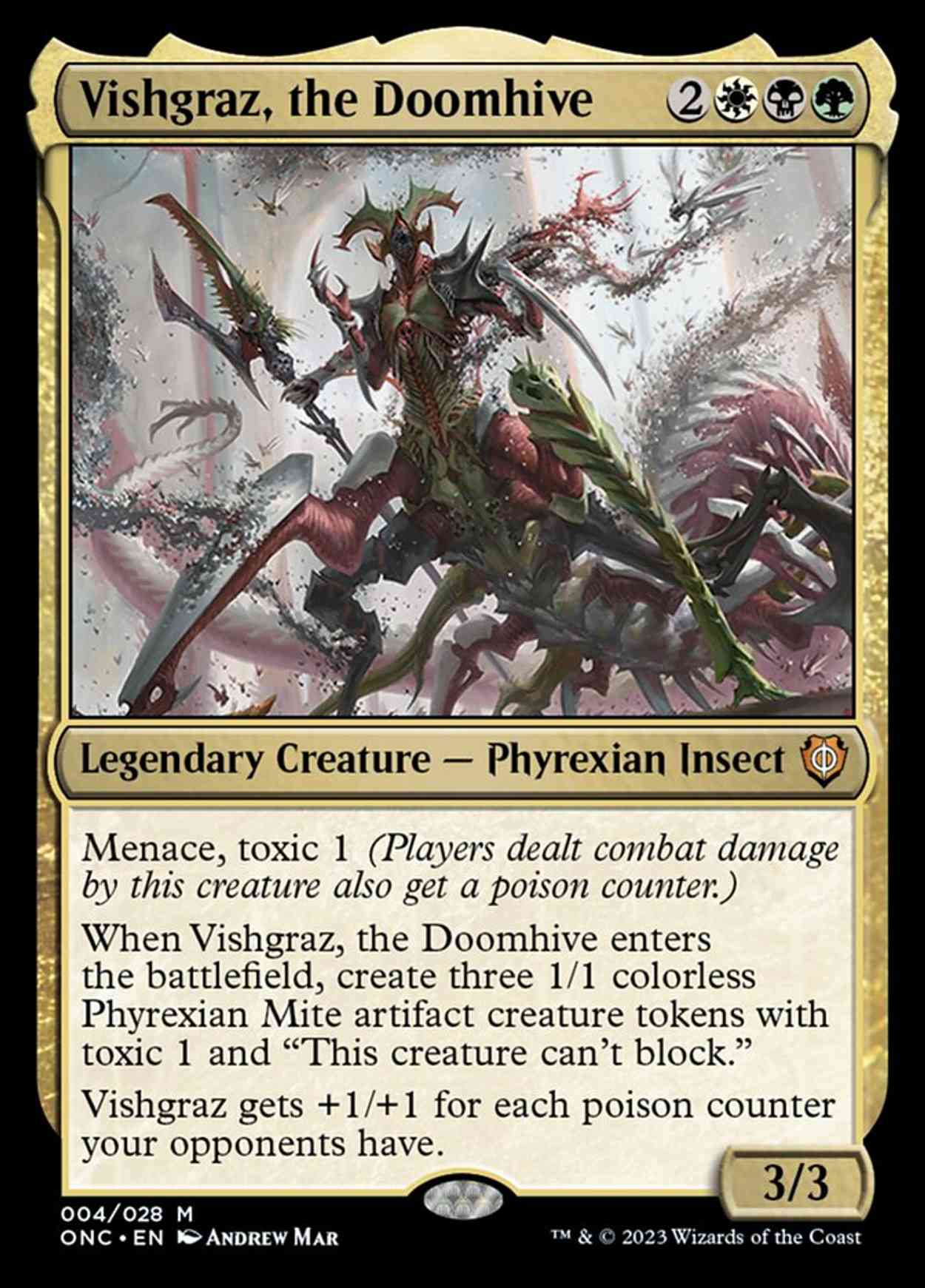Vishgraz, the Doomhive magic card front