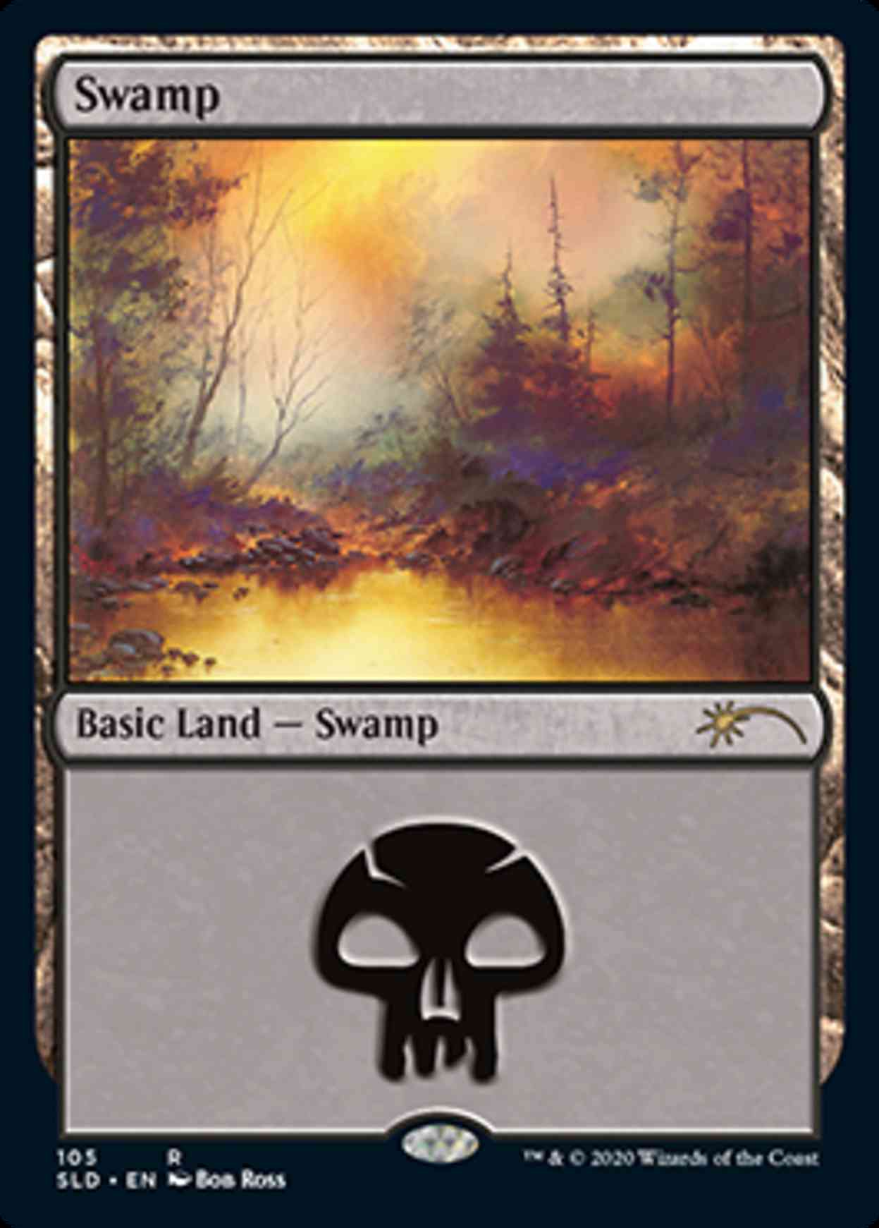 Swamp (105) (Bob Ross) magic card front