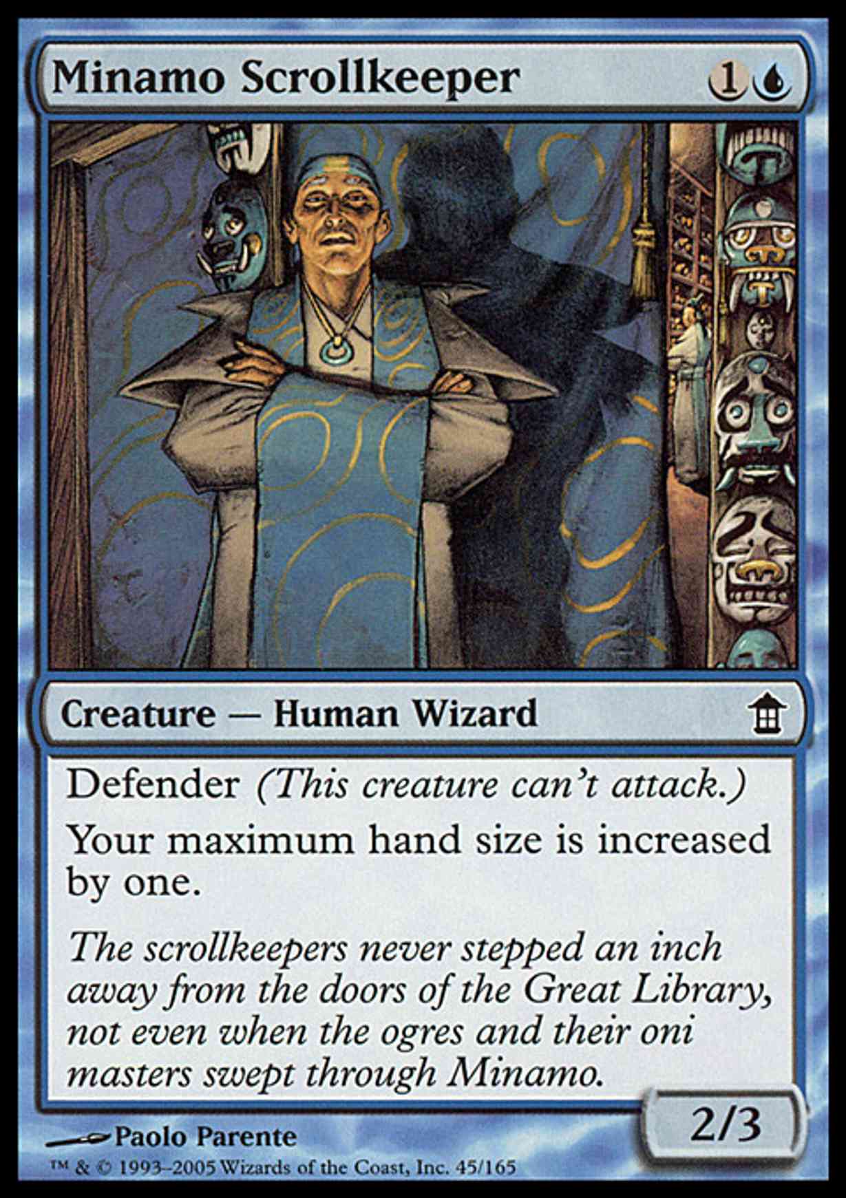 Minamo Scrollkeeper magic card front