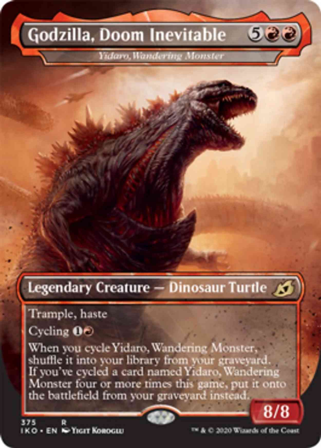 Godzilla, Doom Inevitable - Yidaro, Wandering Monster magic card front