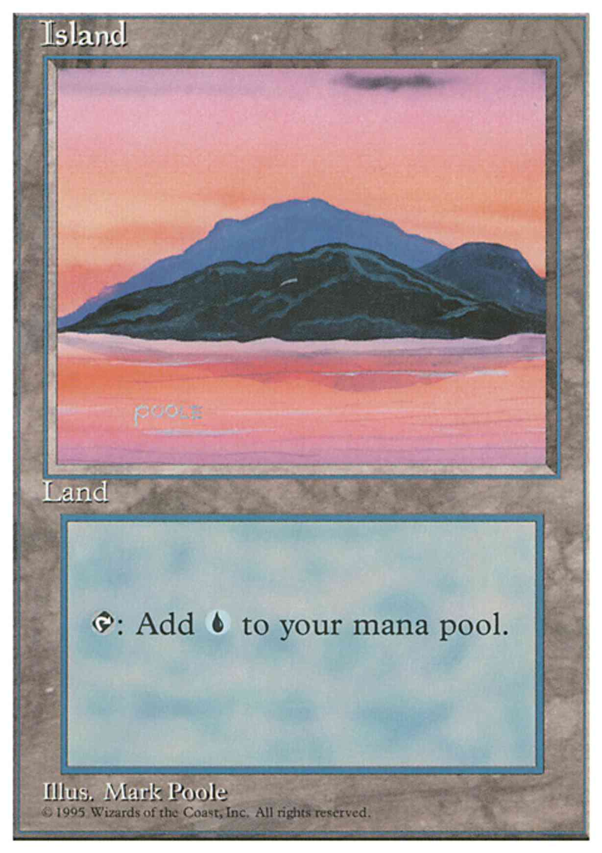 Island (C) magic card front