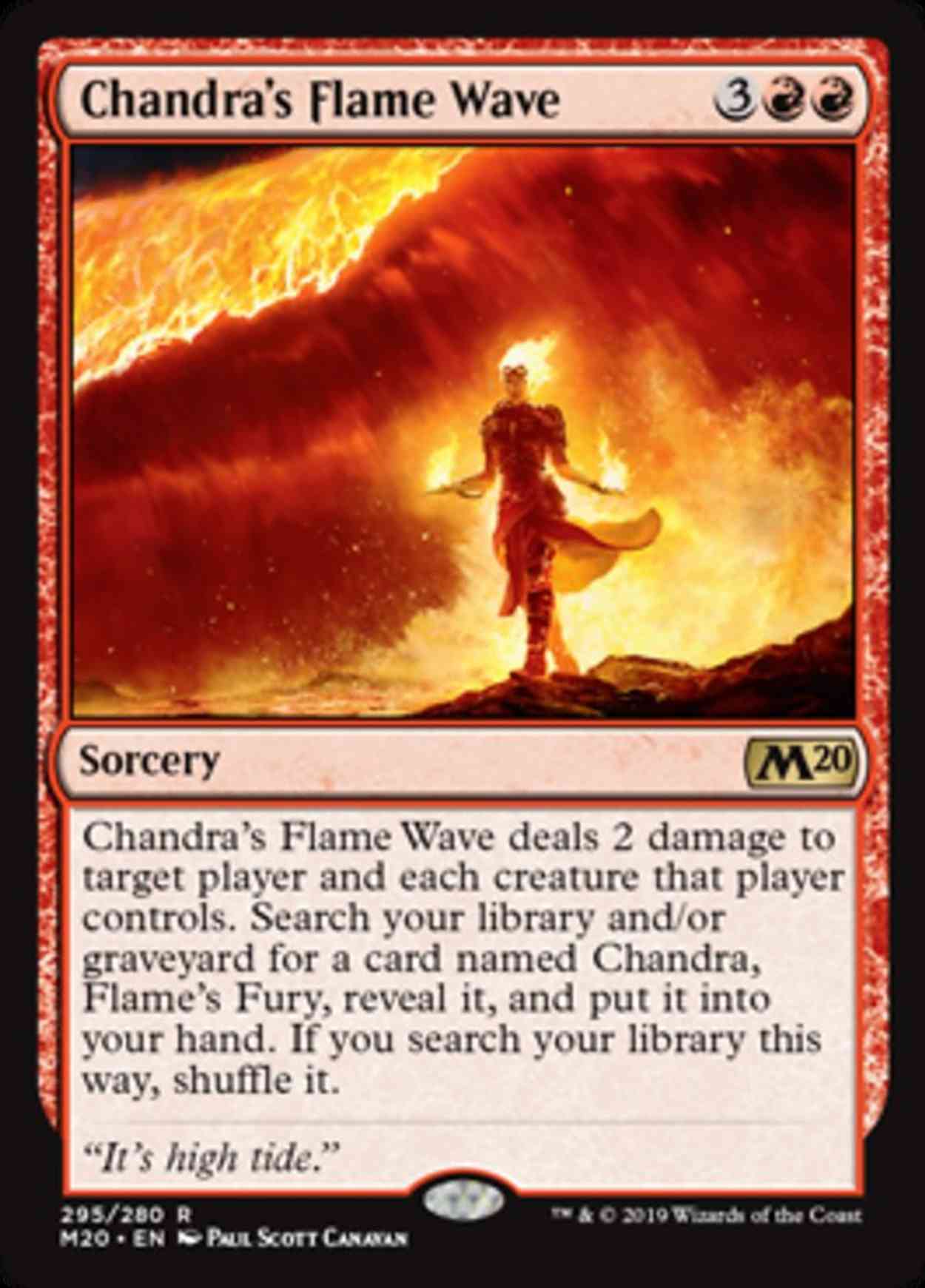 Chandra's Flame Wave magic card front