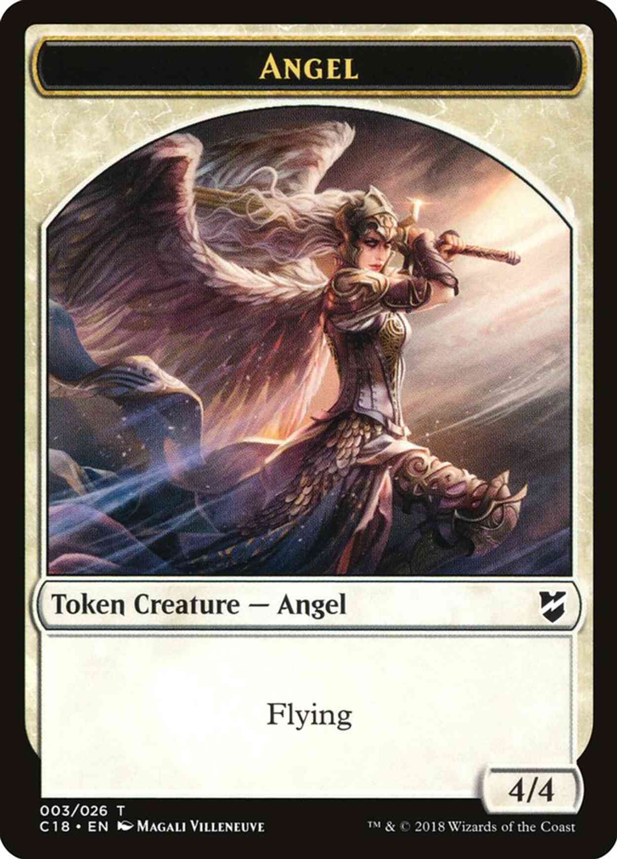 Angel // Soldier Double-sided Token magic card front