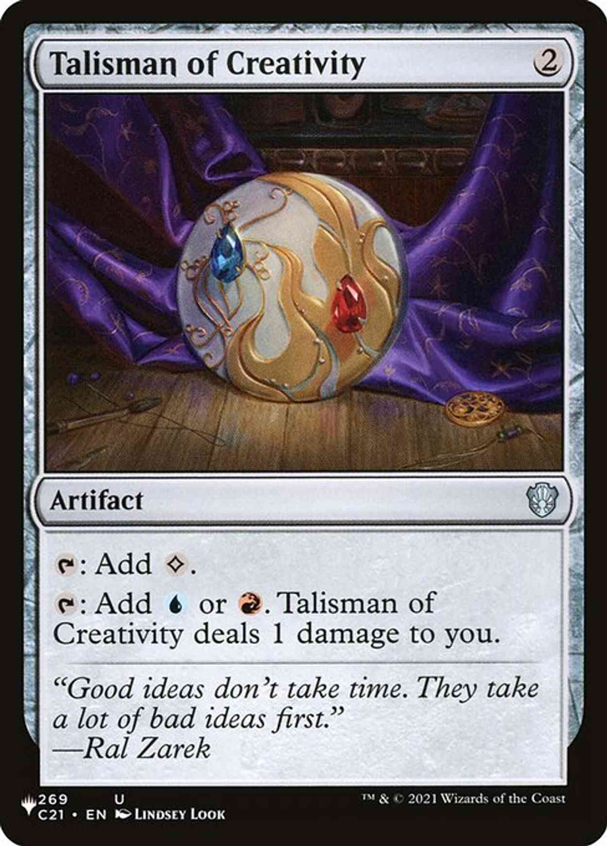 Talisman of Creativity magic card front