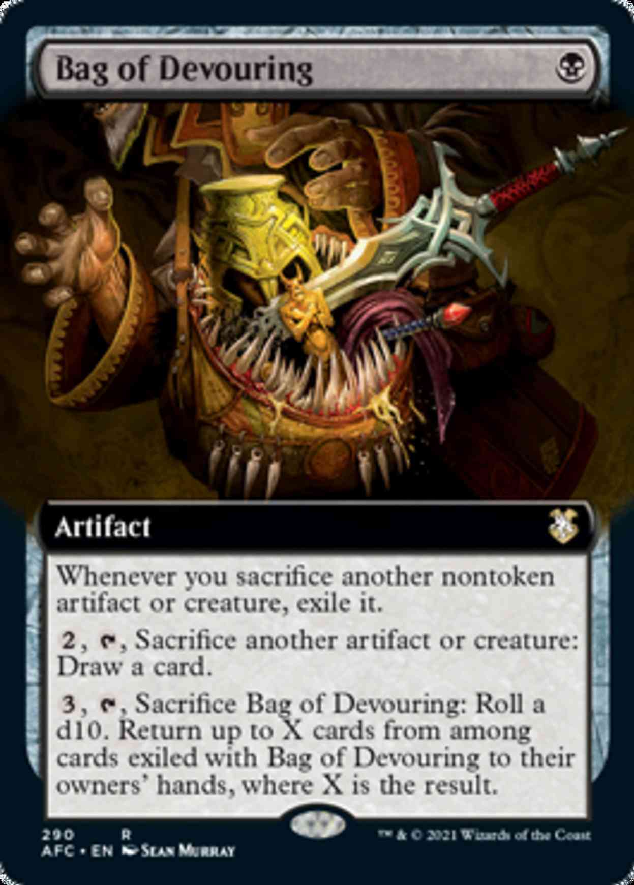 Bag of Devouring (Extended Art) magic card front