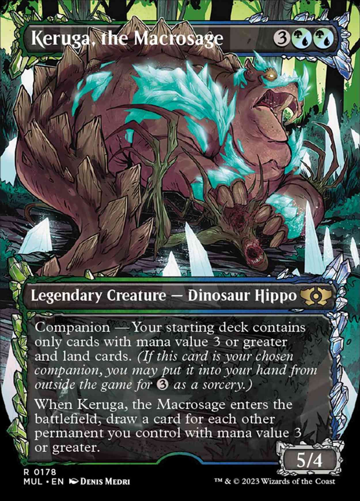 Keruga, the Macrosage (Halo Foil) magic card front