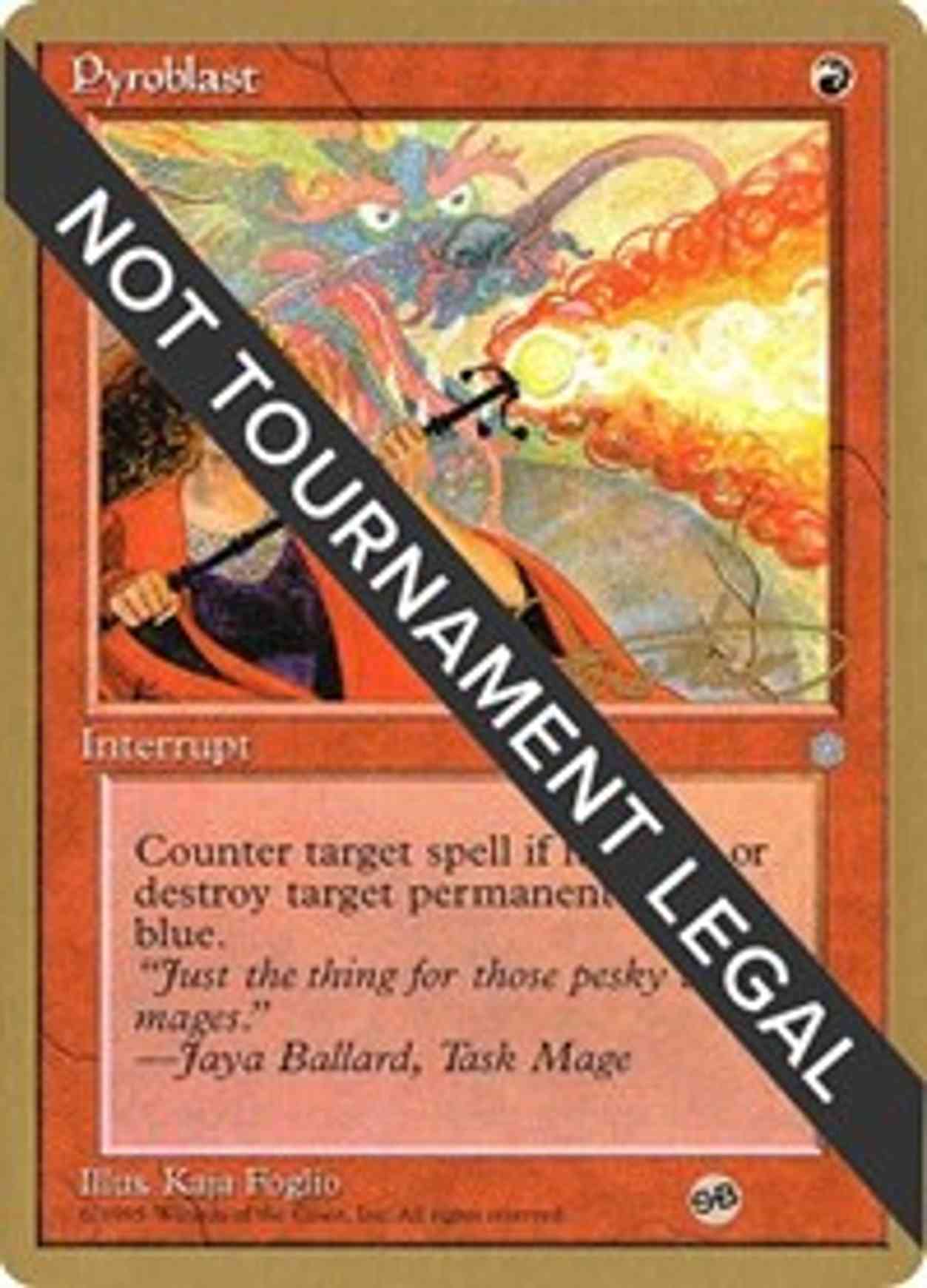 Pyroblast - 1996 Mark Justice (ICE) (SB) magic card front