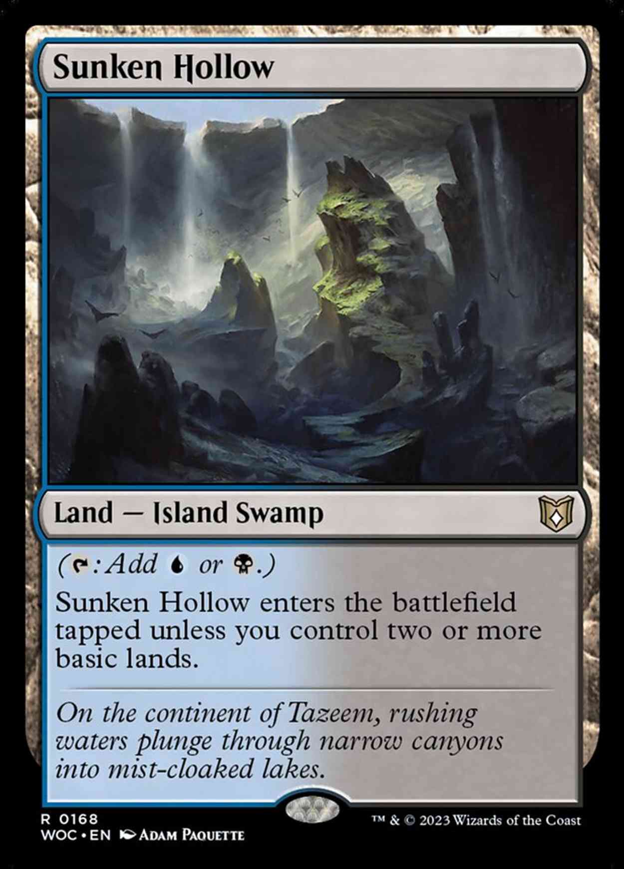 Sunken Hollow magic card front