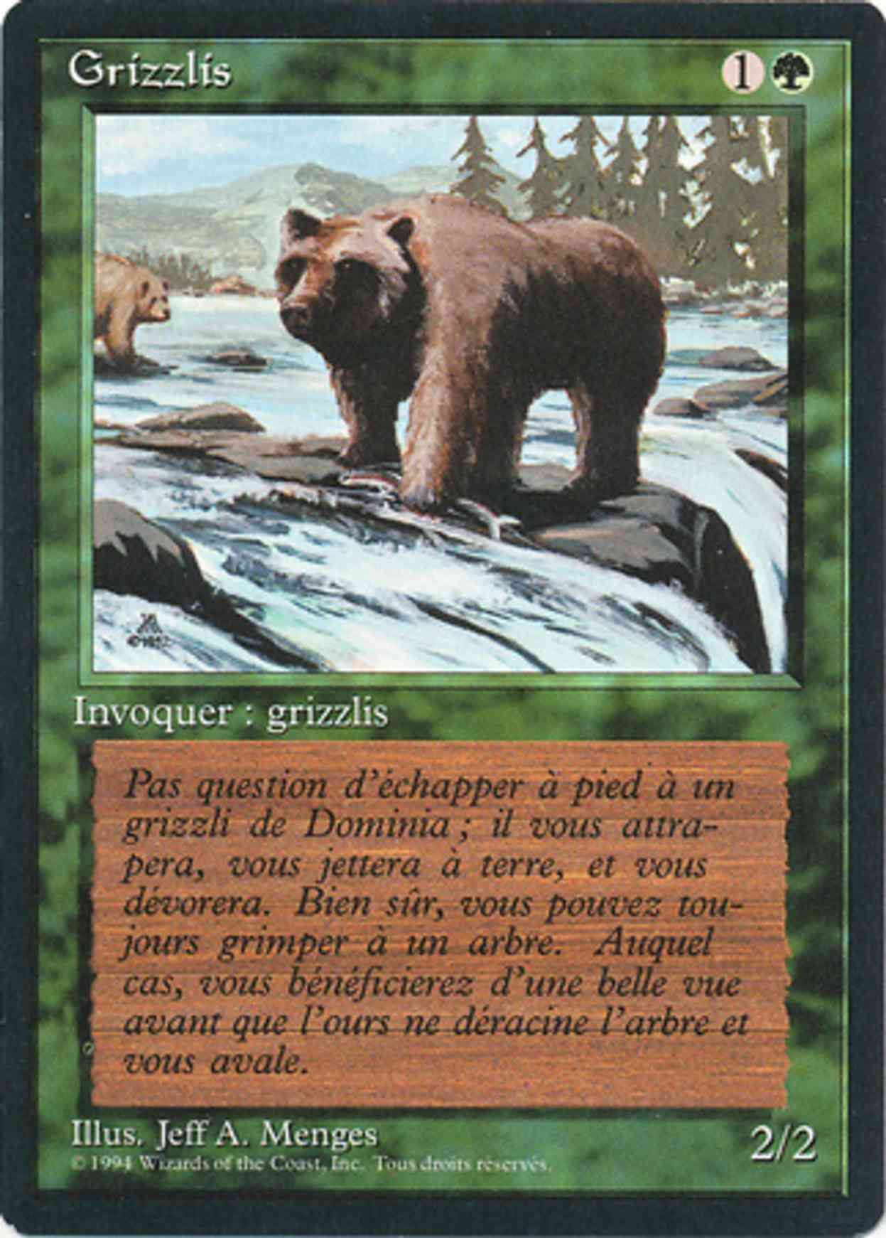 Grizzly Bears magic card front