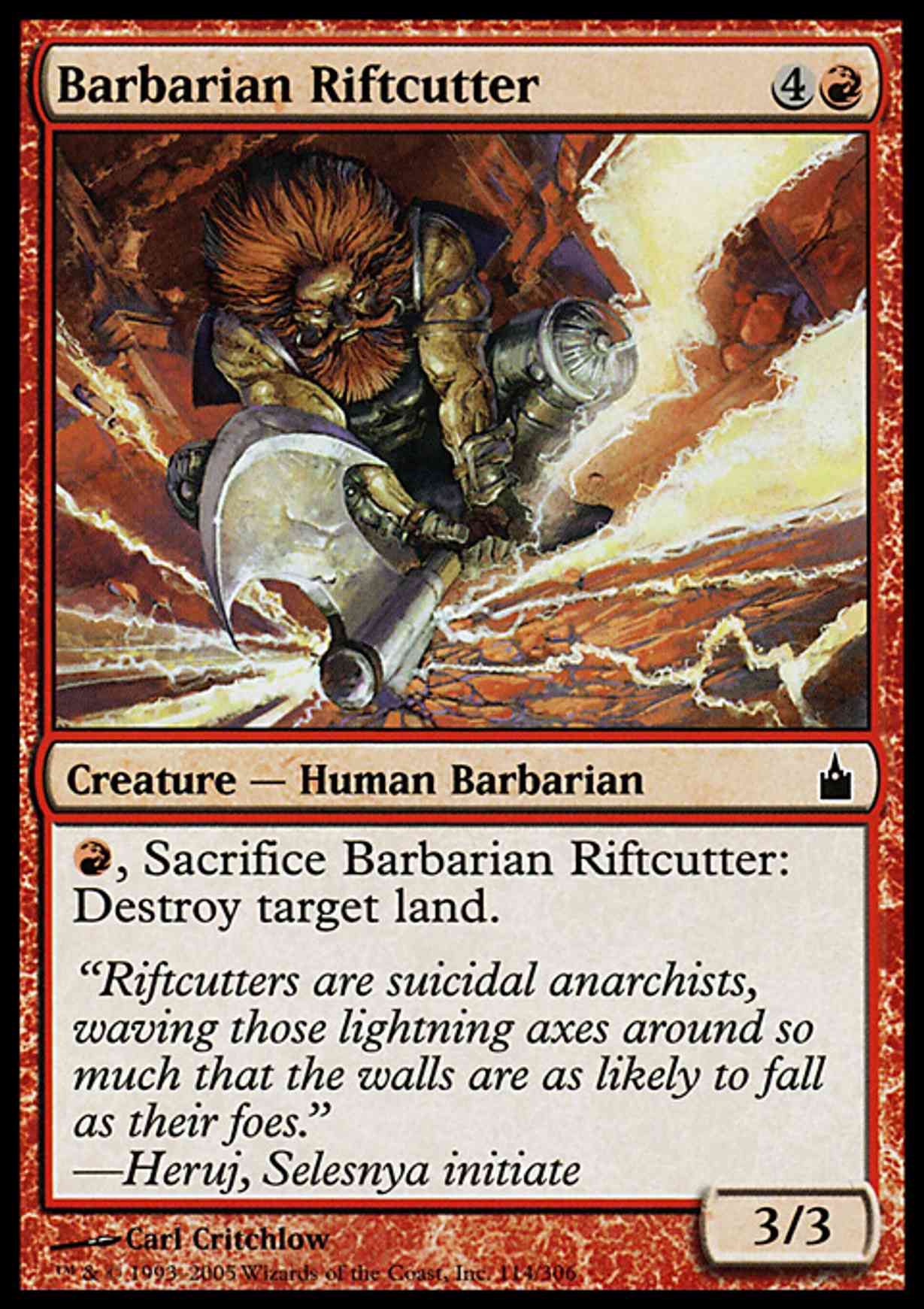 Barbarian Riftcutter magic card front