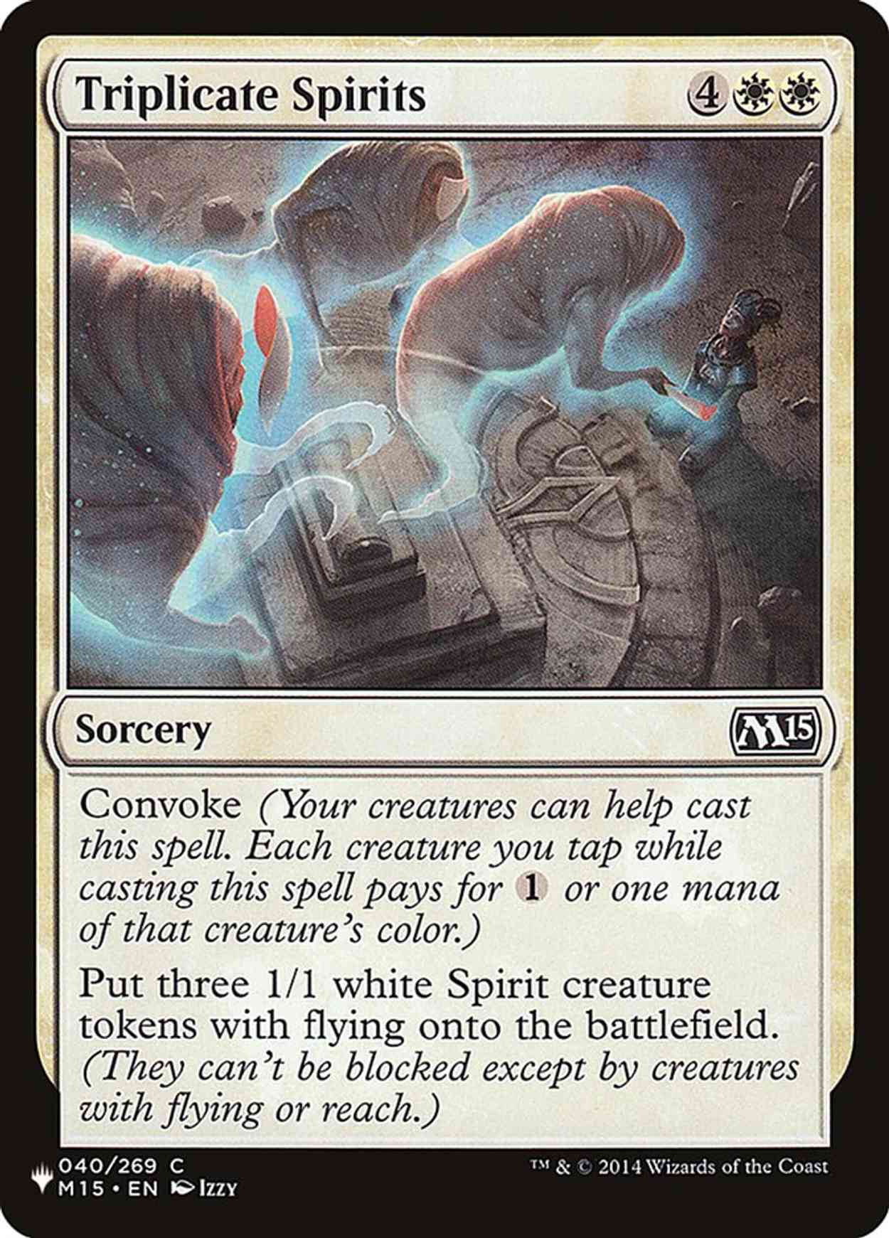 Triplicate Spirits magic card front