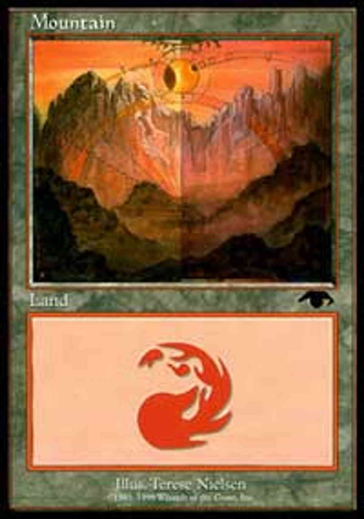 Mountain - Guru magic card front