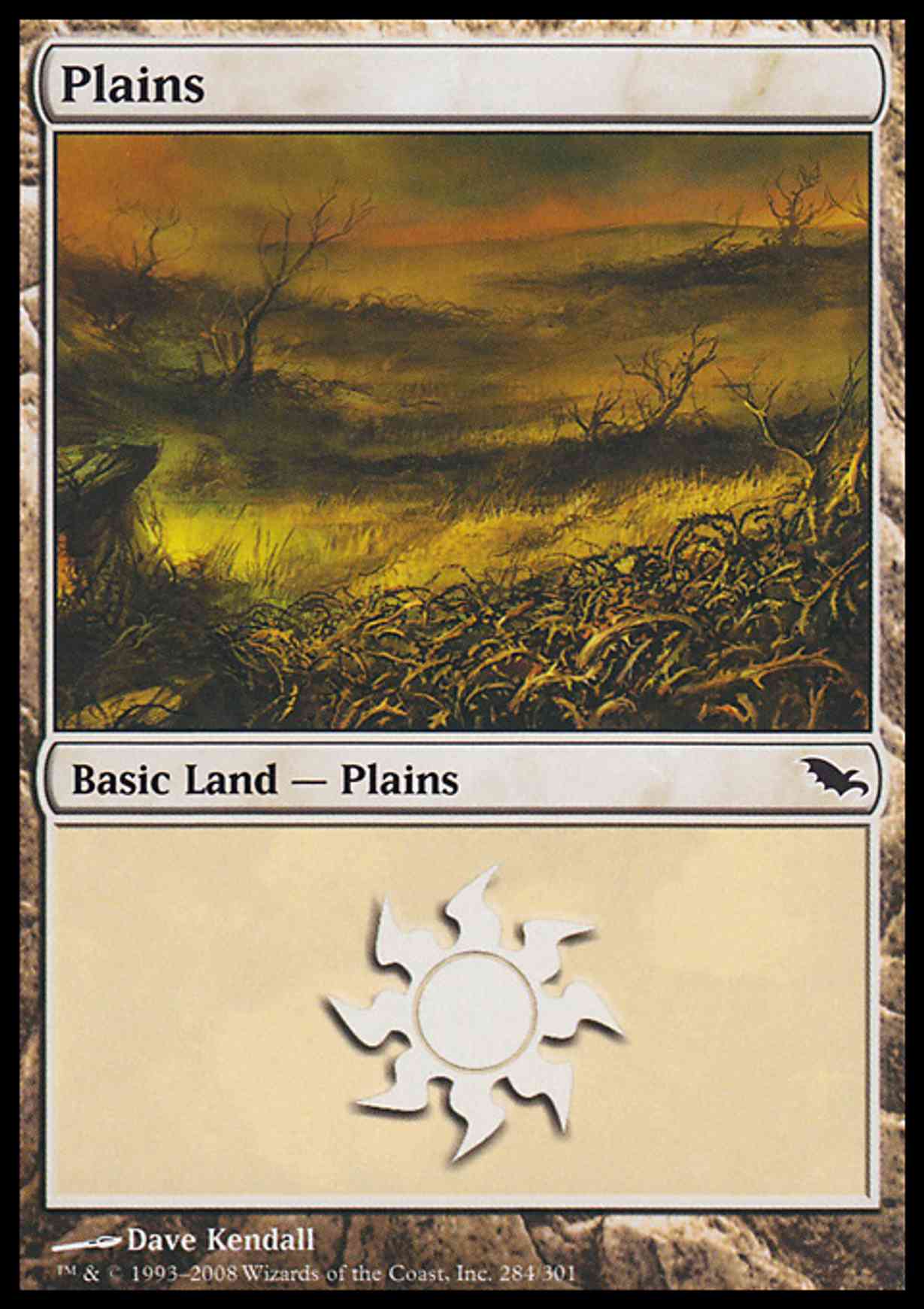 Plains (284) magic card front