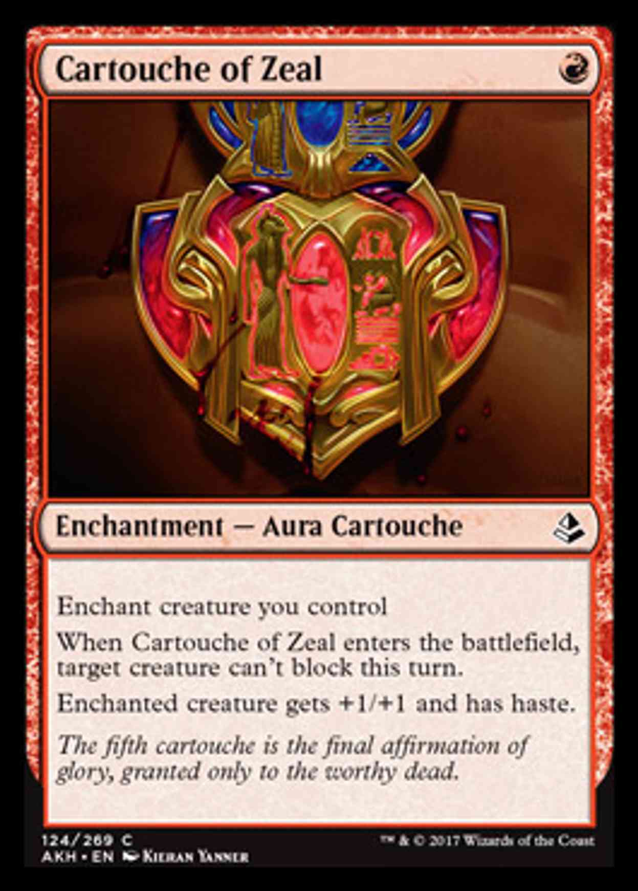 Cartouche of Zeal magic card front