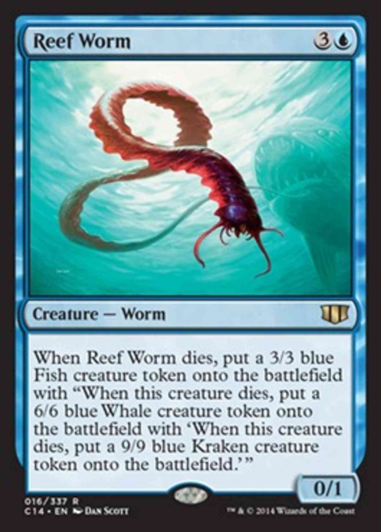 Reef Worm magic card front