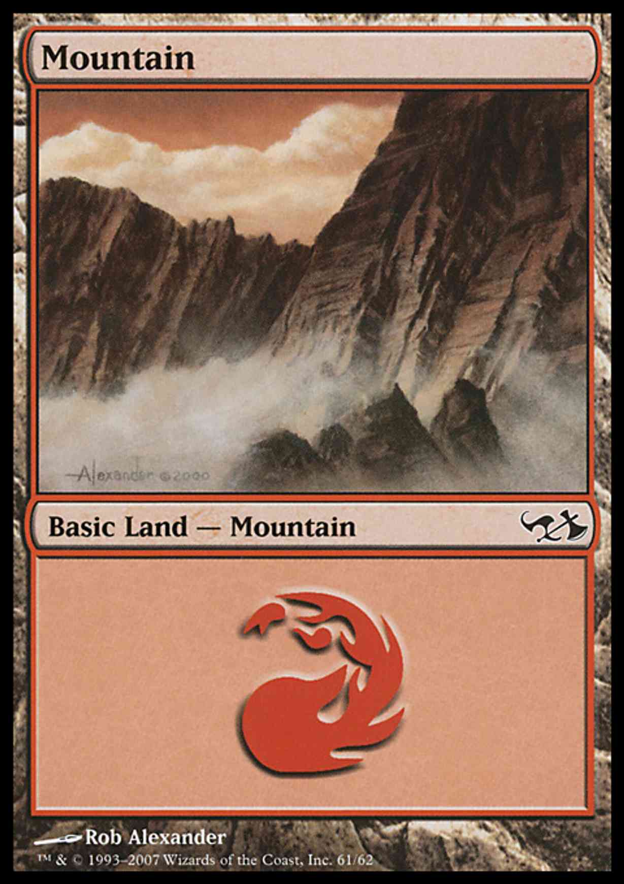 Mountain (61)  magic card front