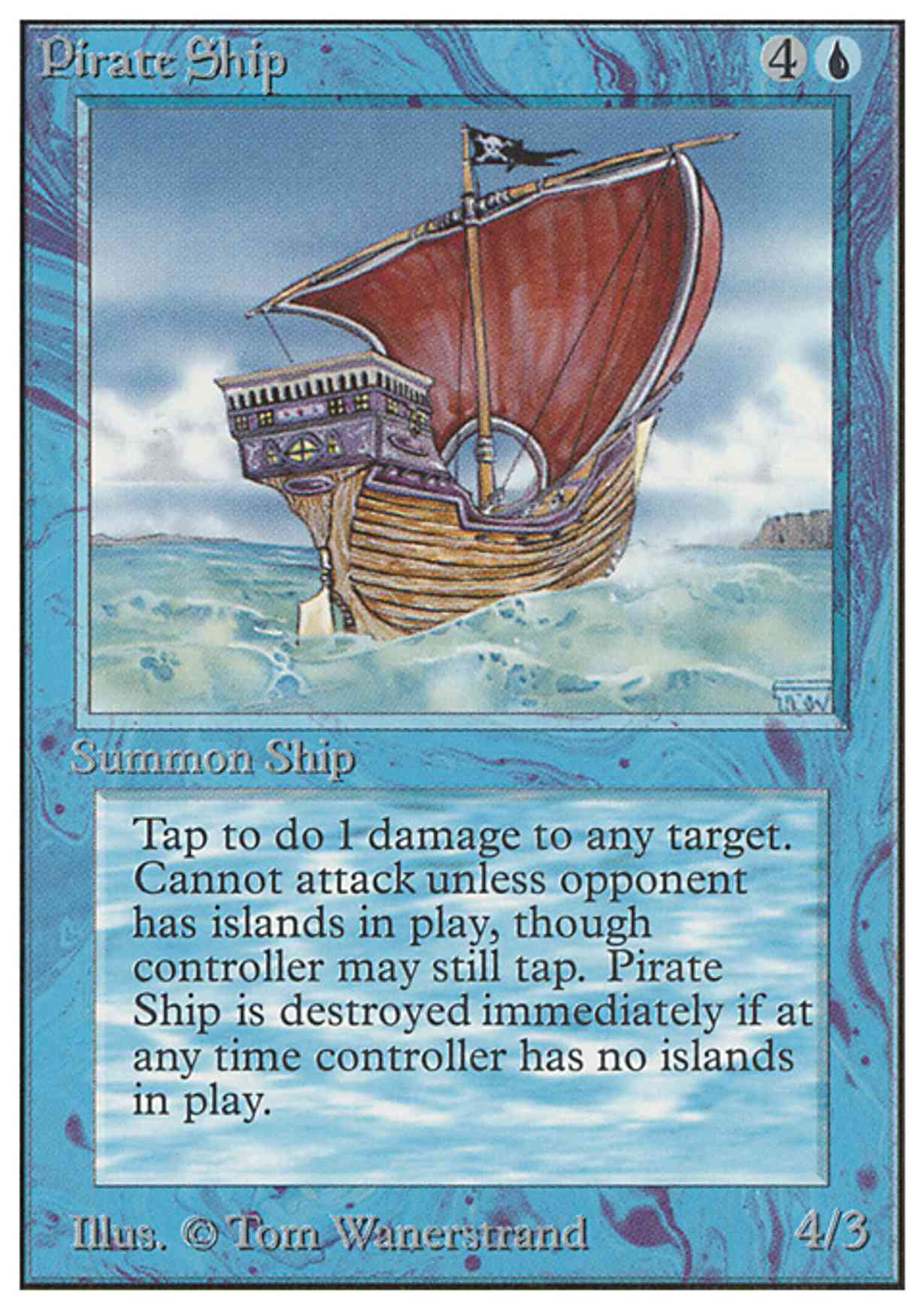 Pirate Ship magic card front