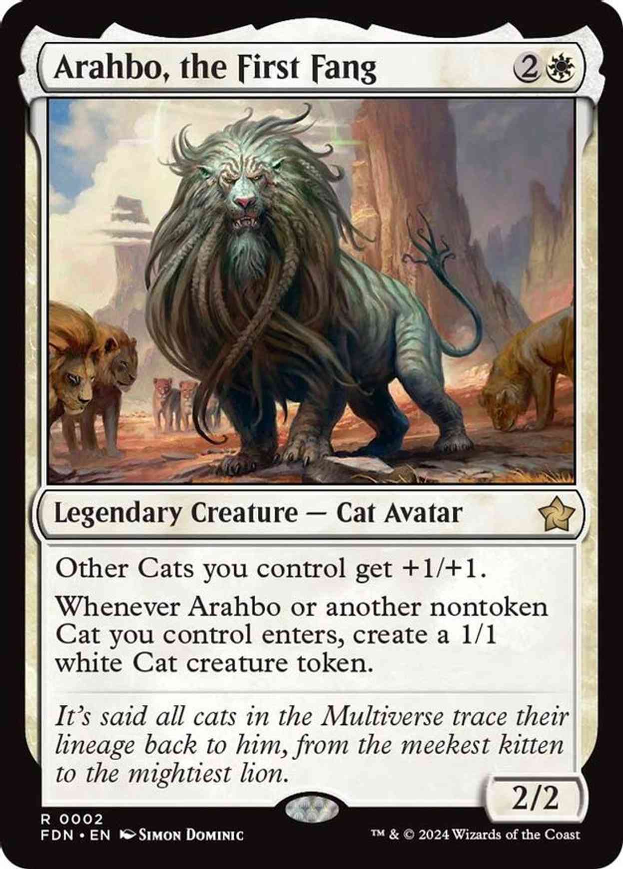 Arahbo, the First Fang magic card front