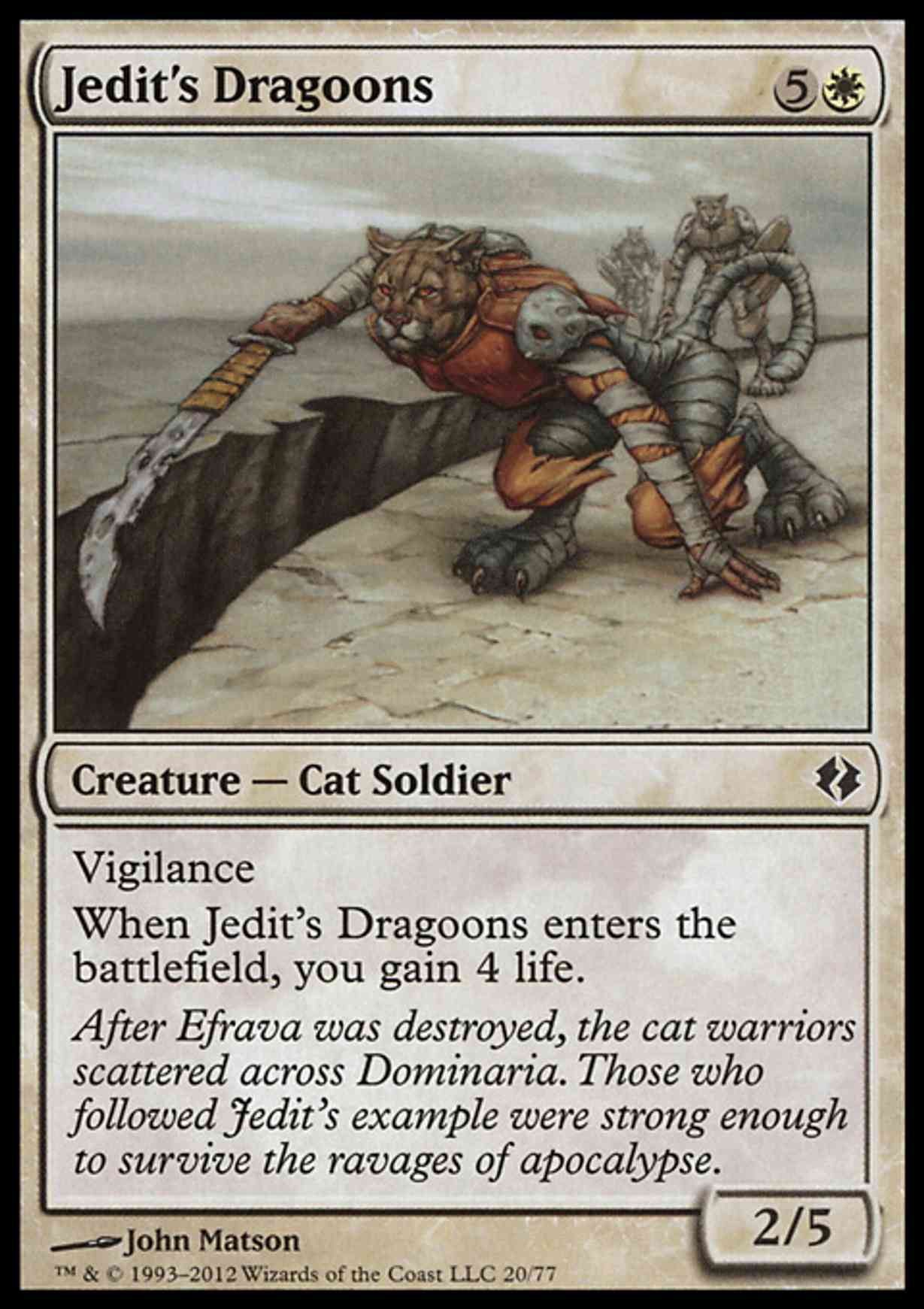 Jedit's Dragoons magic card front