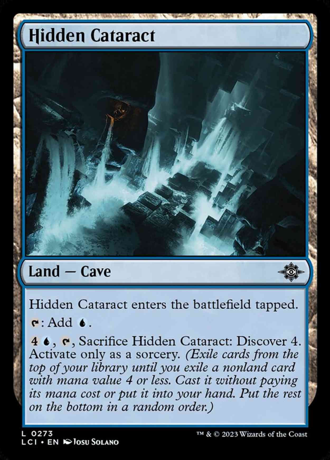 Hidden Cataract magic card front