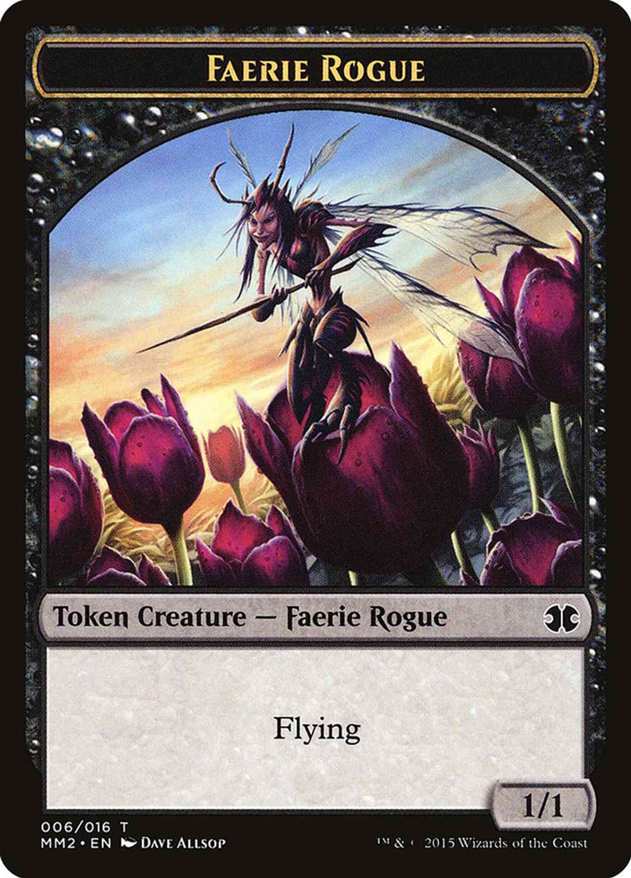 Faerie Rogue Token magic card front