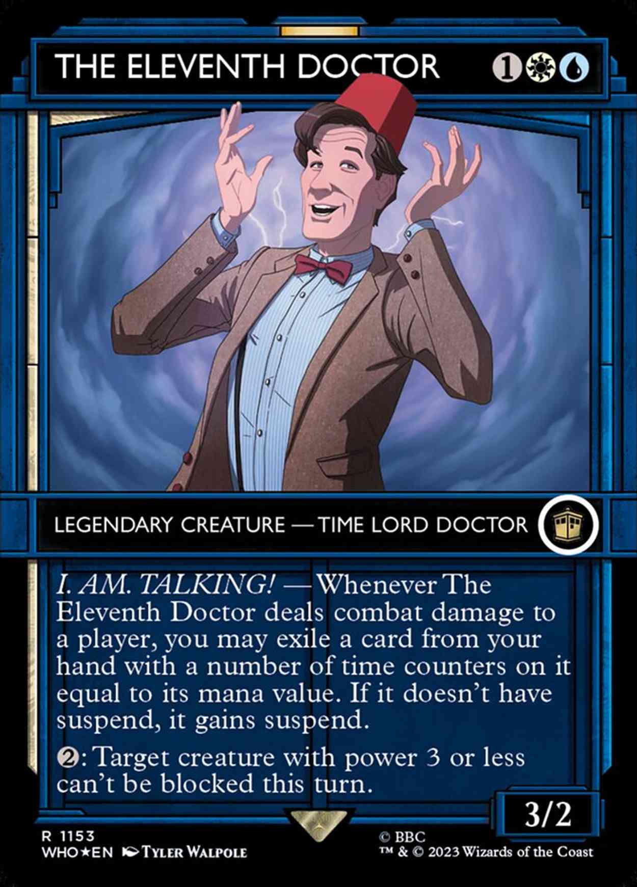 The Eleventh Doctor (Showcase) (Surge Foil) magic card front