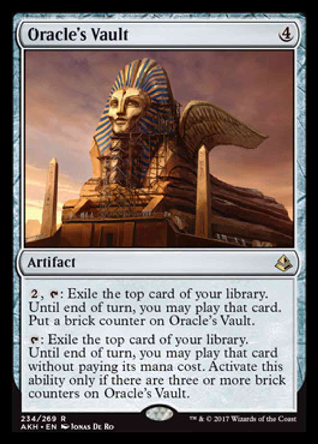 Oracle's Vault magic card front