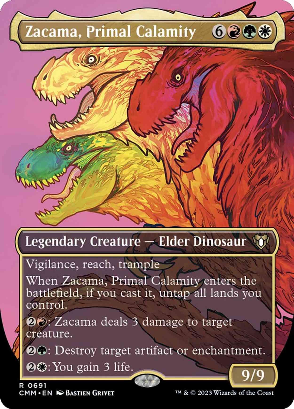 Zacama, Primal Calamity (Borderless) magic card front