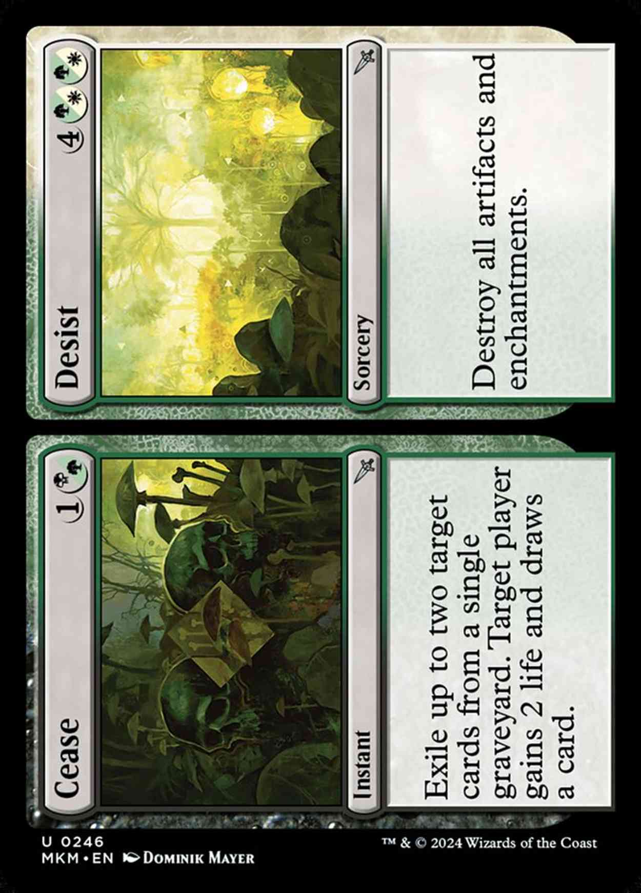 Cease // Desist magic card front