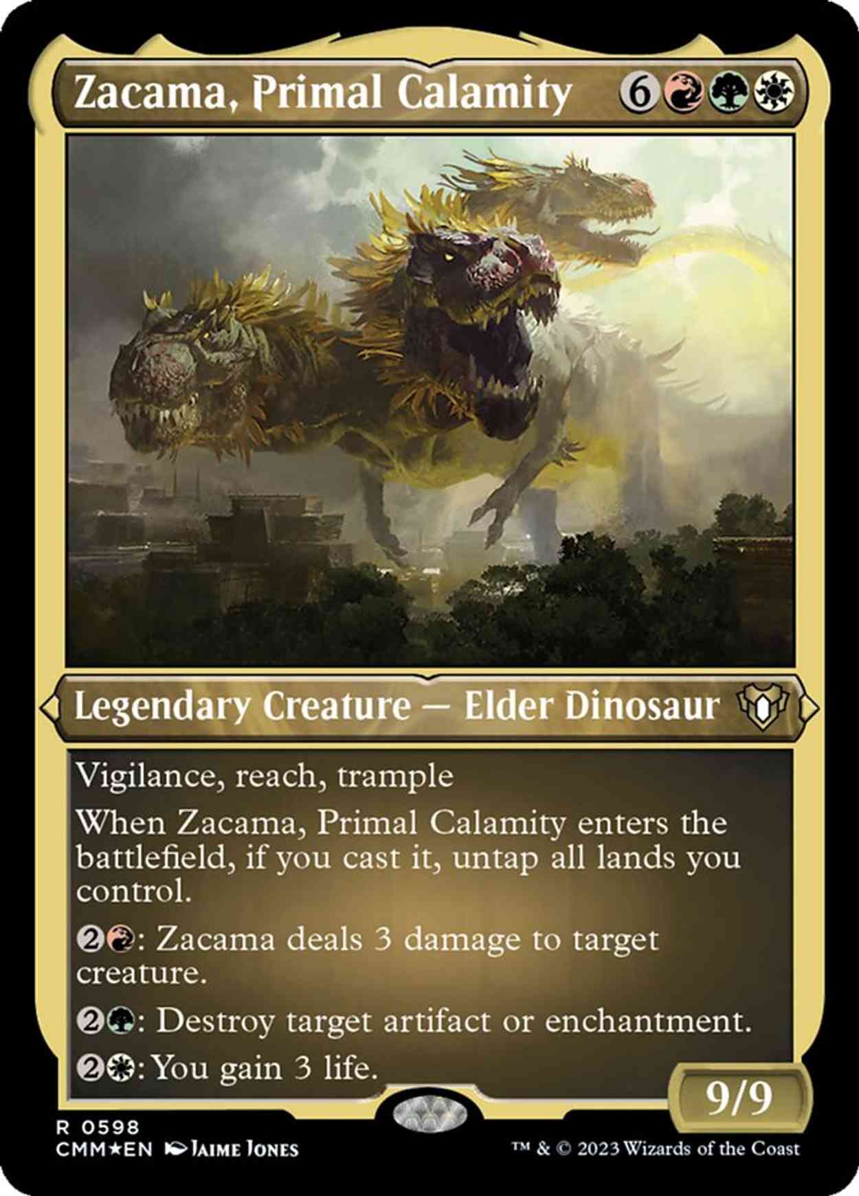 Zacama, Primal Calamity (Foil Etched) magic card front