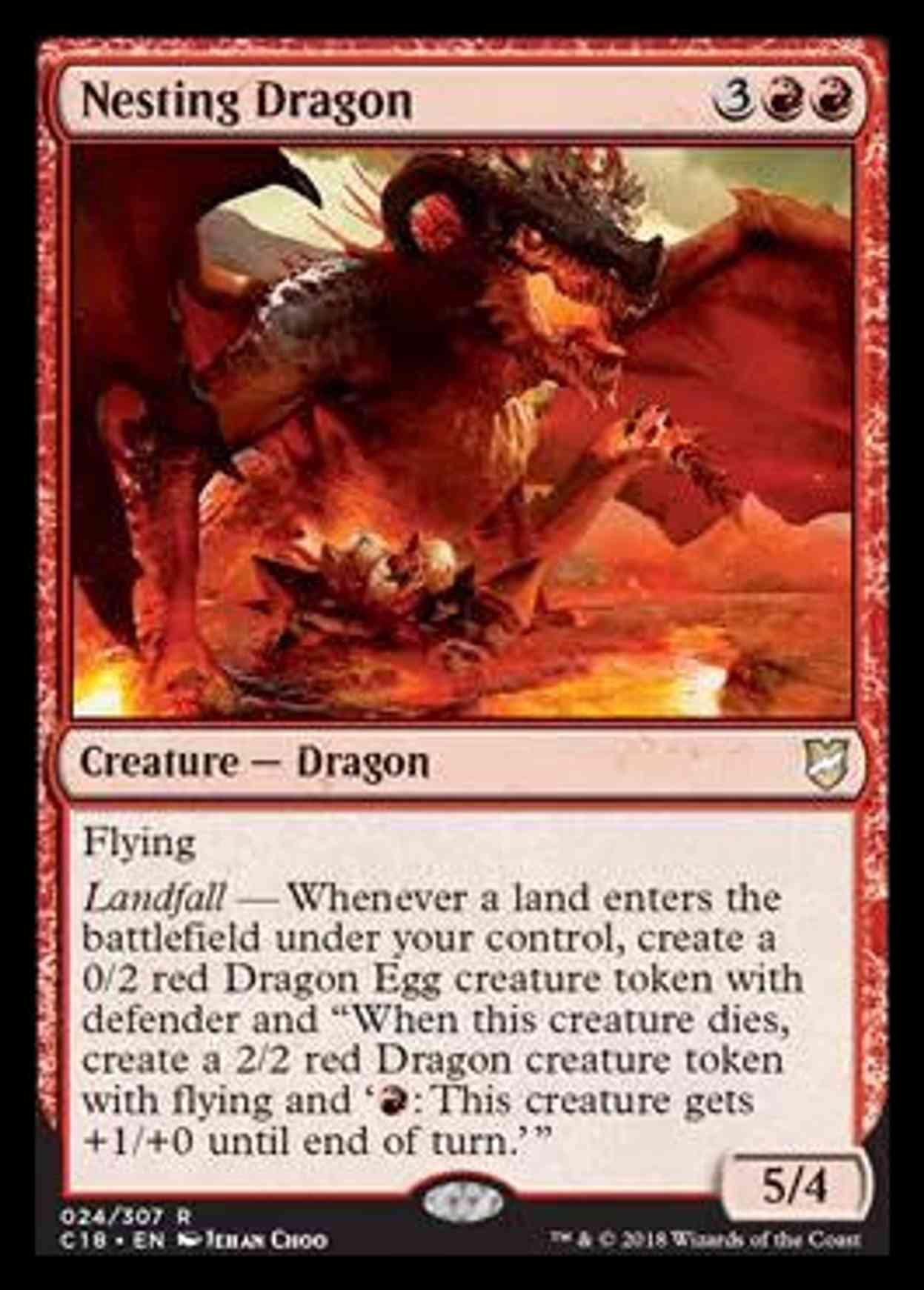 Nesting Dragon magic card front