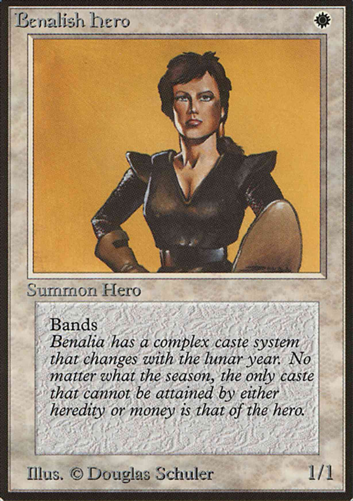 Benalish Hero magic card front