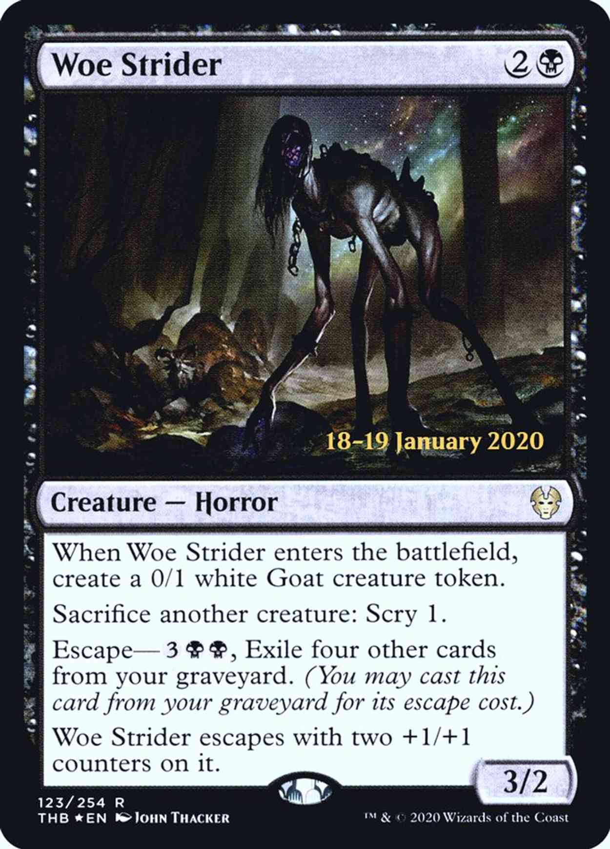 Woe Strider magic card front