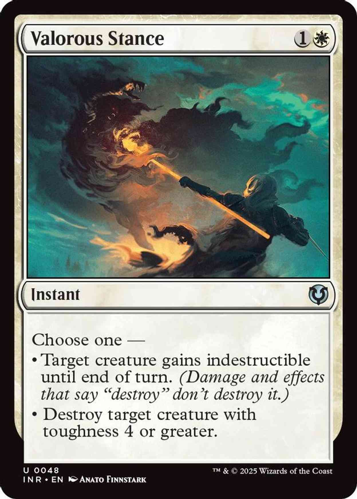 Valorous Stance magic card front