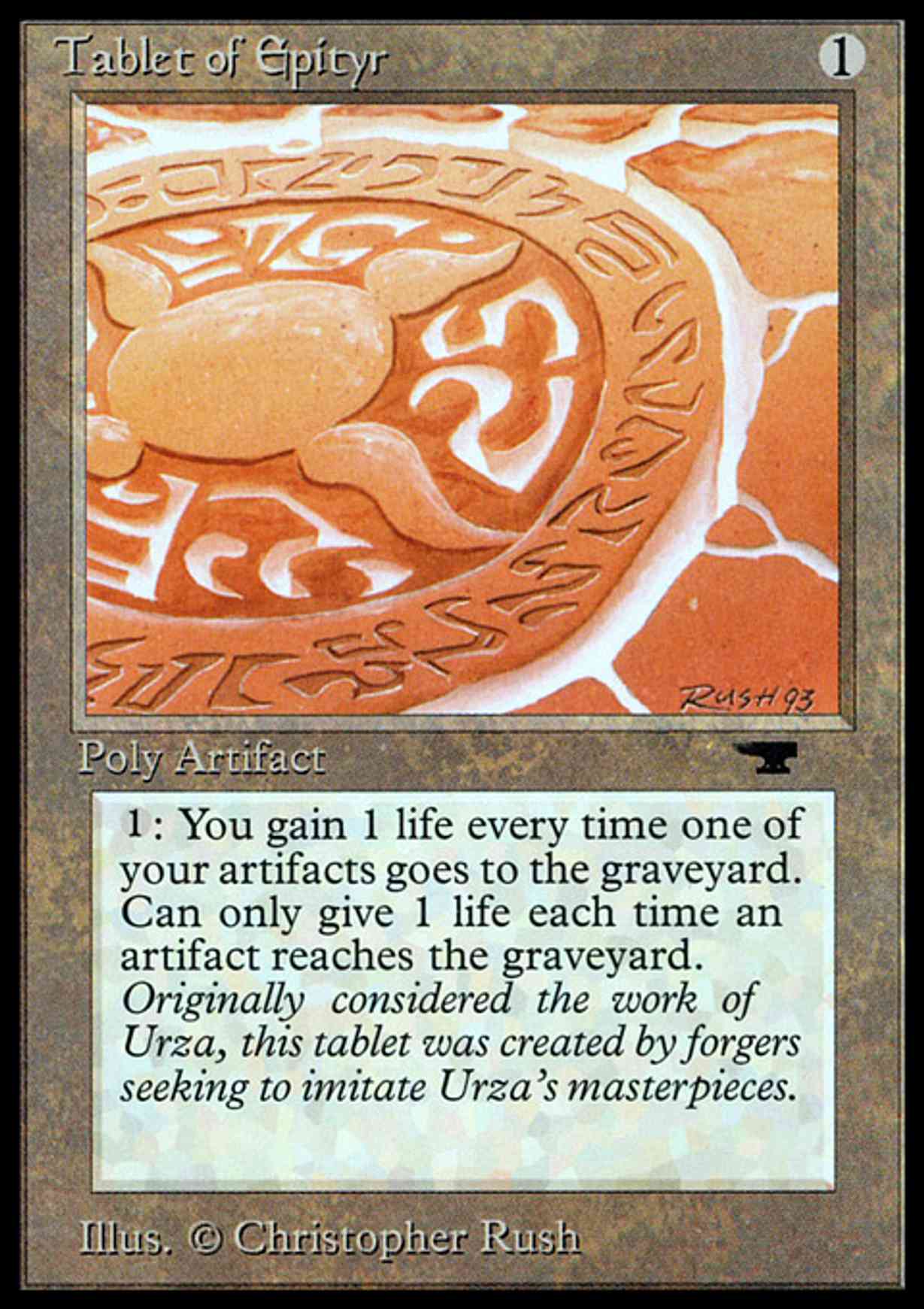 Tablet of Epityr magic card front